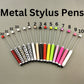 Metal Beadable Stylus Pens, Printed and in Solid Colors, Touch Screen Pens for Smart Devices