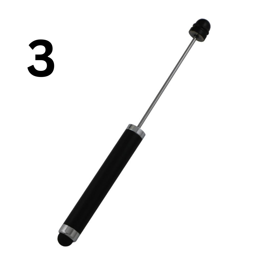 Metal Beadable Stylus Pens, Printed and in Solid Colors, Touch Screen Pens for Smart Devices