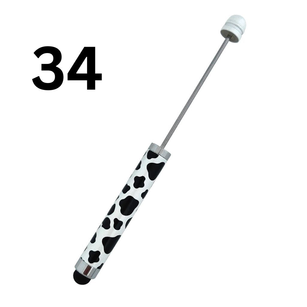 Metal Beadable Stylus Pens, Printed and in Solid Colors, Touch Screen Pens for Smart Devices